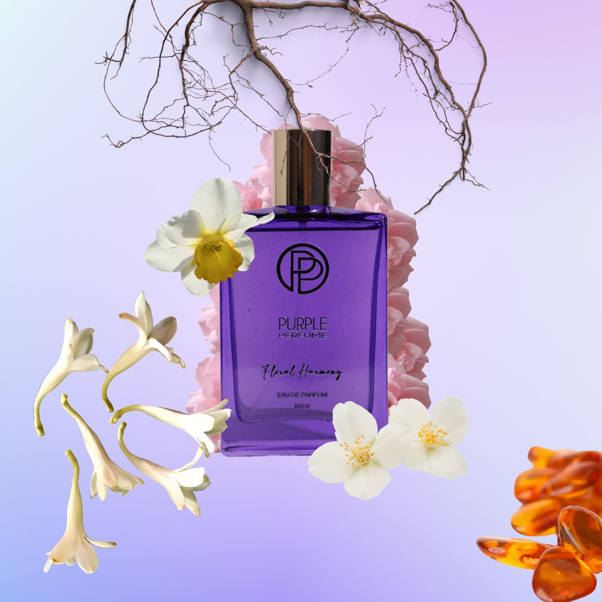 Purple Perfume - Floral Harmony - Eau de parfum