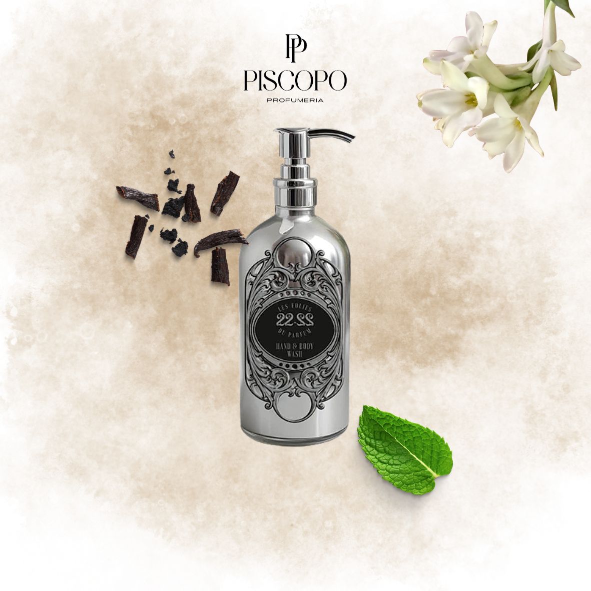 Les Folies du Parfum - 22.22 - SAPONE LIQUIDO MANI E CORPO 500ML